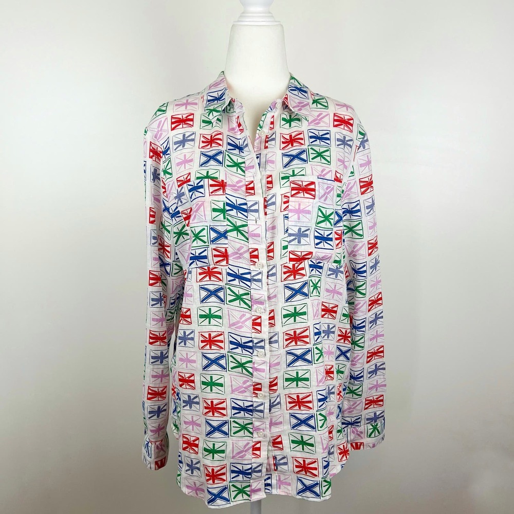 Boden Multicolor Button Down Shirt - image 2